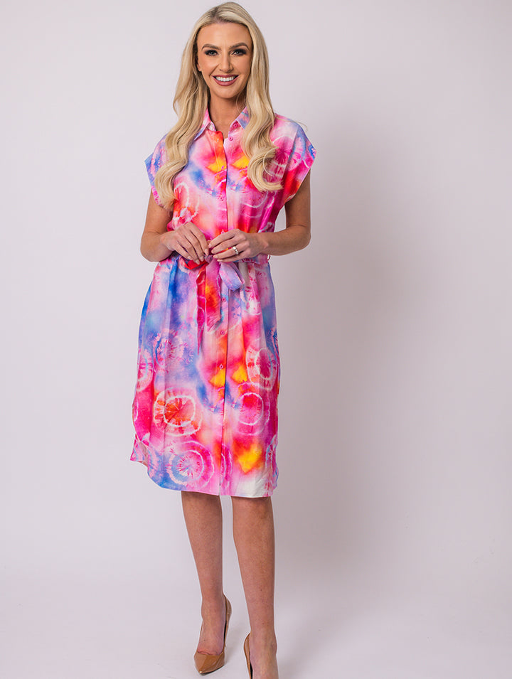 Printed Dress - Pink