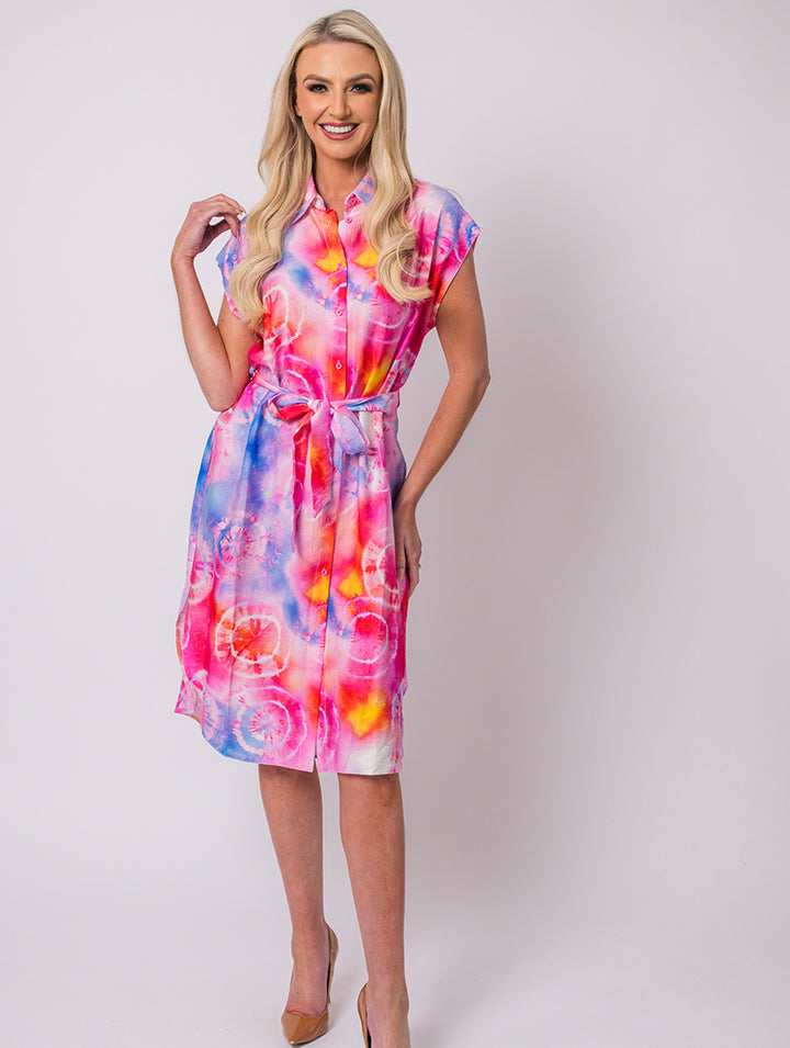 Printed Dress - Pink