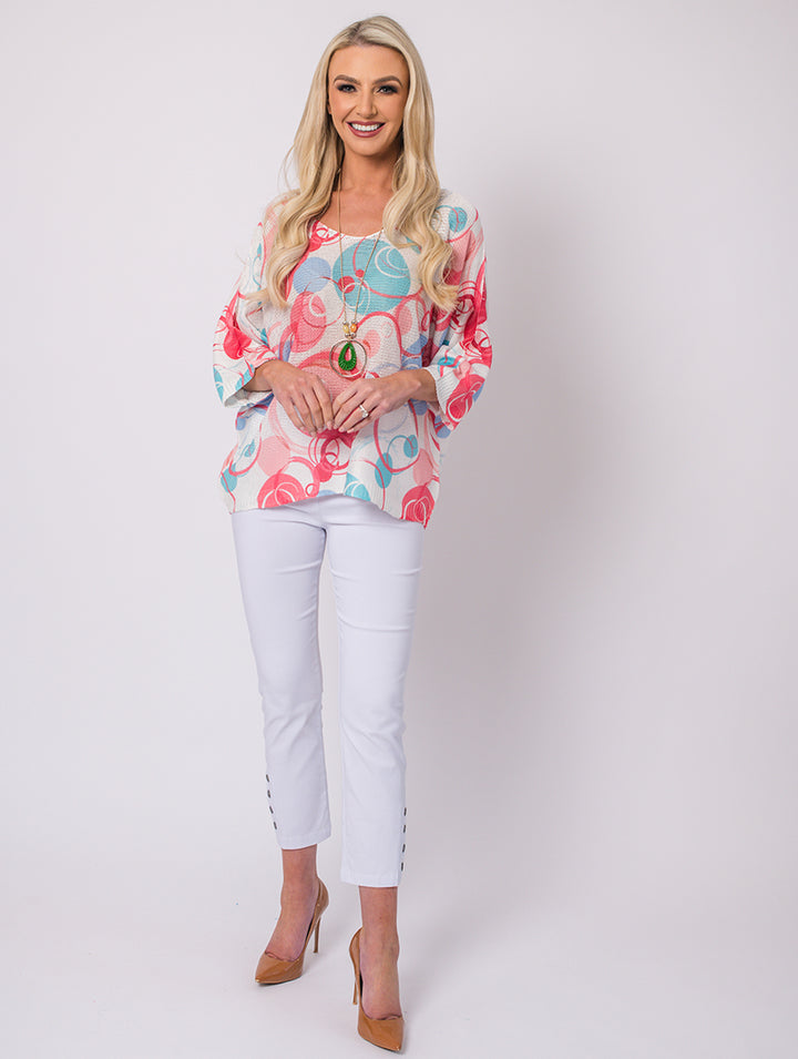 Circle Top - Coral - One Size