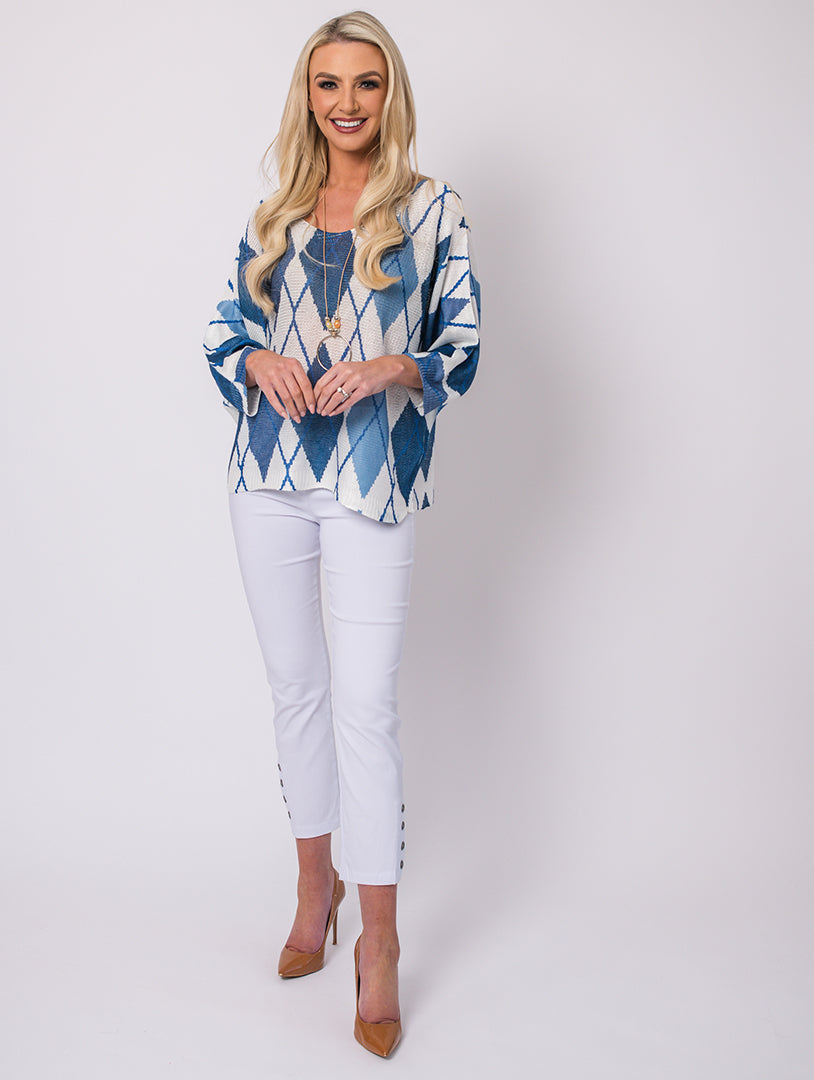 Diamond Top - Denim - One Size