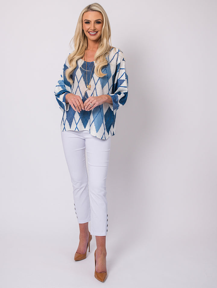 Diamond Top - Denim - One Size
