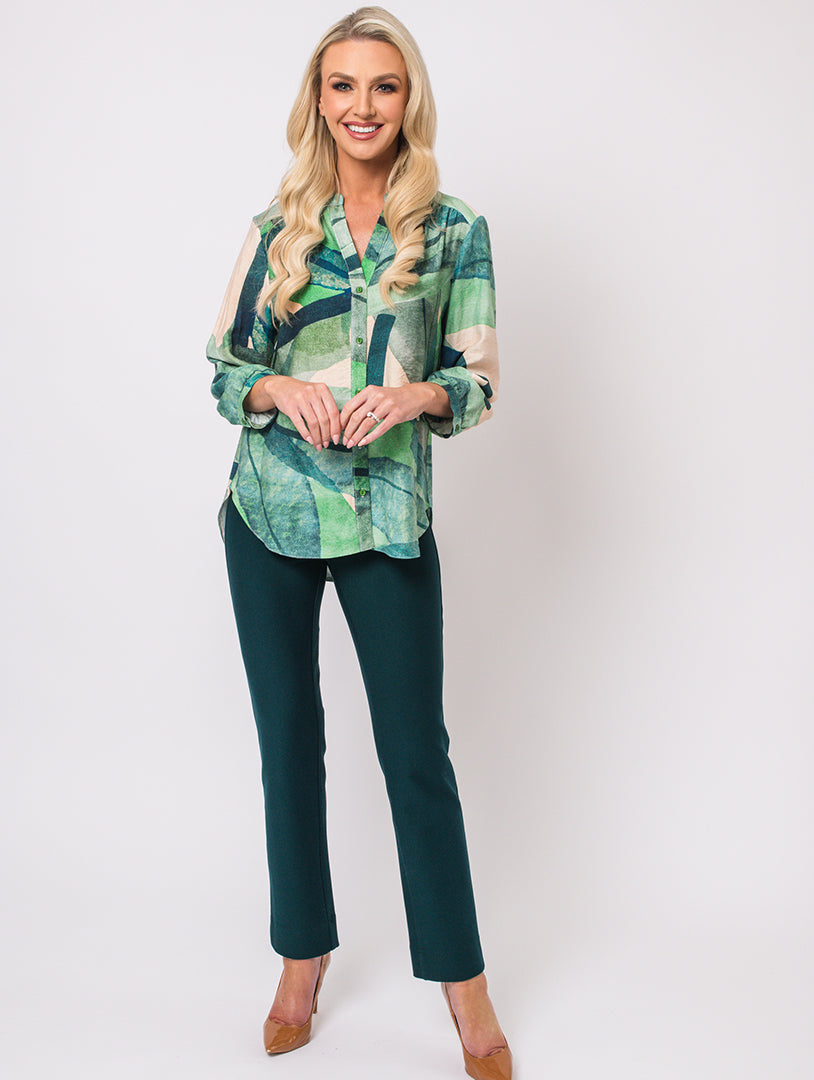 Print Blouse - Khaki