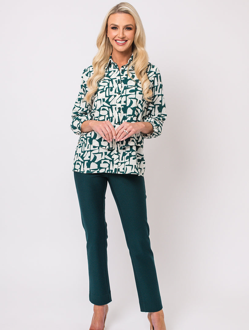 Layered Blouse - Teal
