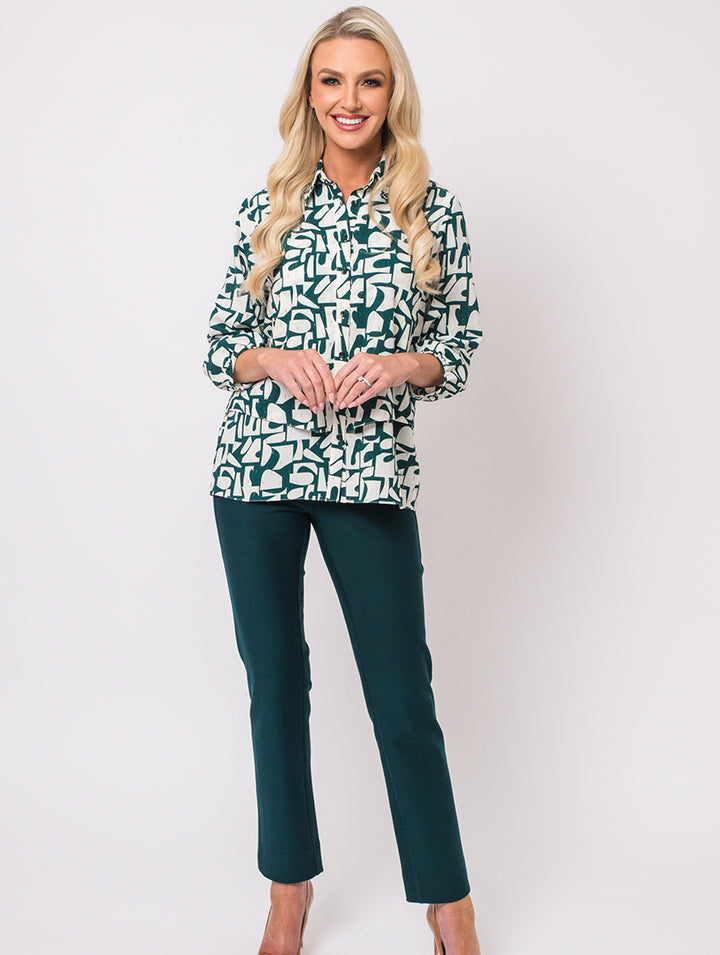 Layered Blouse - Teal