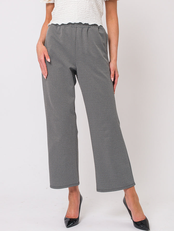 27" Trouser - Black/Silver