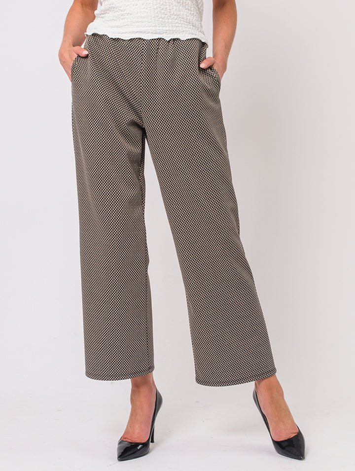 27" Trouser - Chocolate/Gold