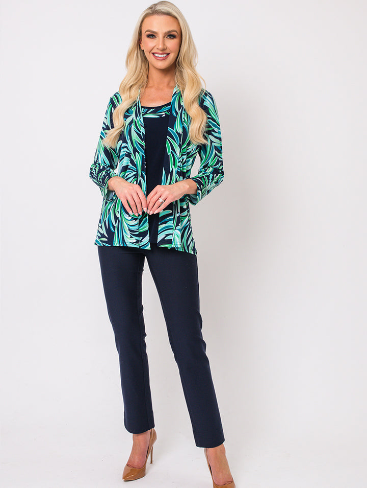 Insert Top - Jade/Navy