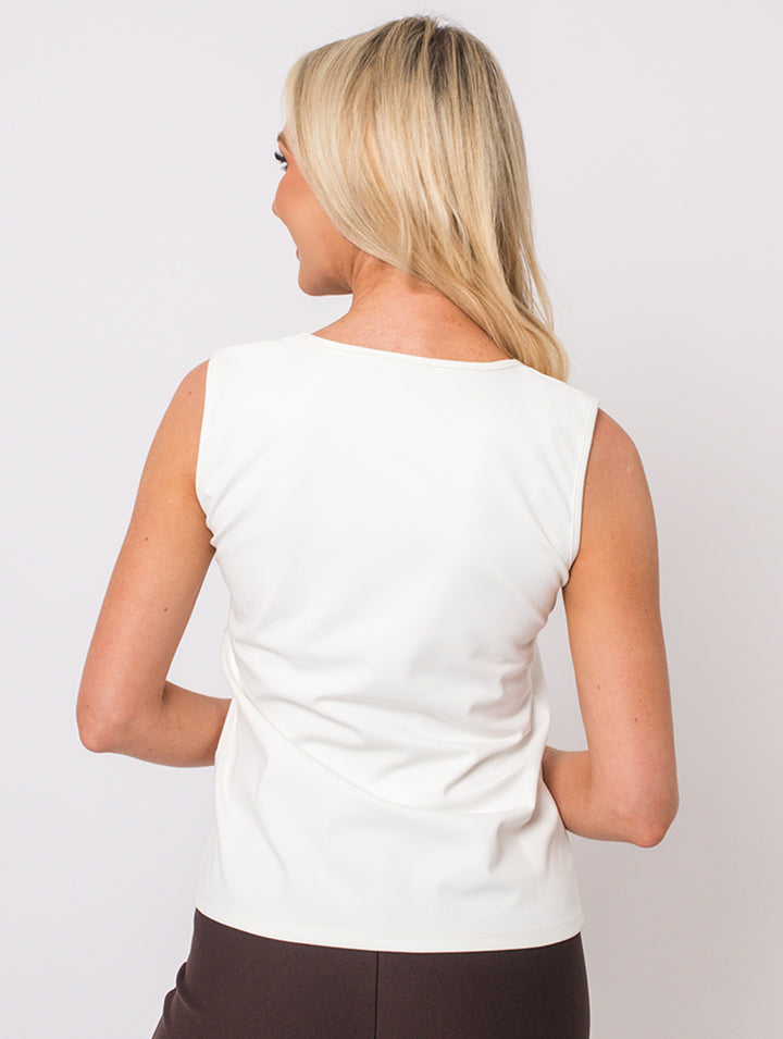 Sleeveless Vest - Ivory
