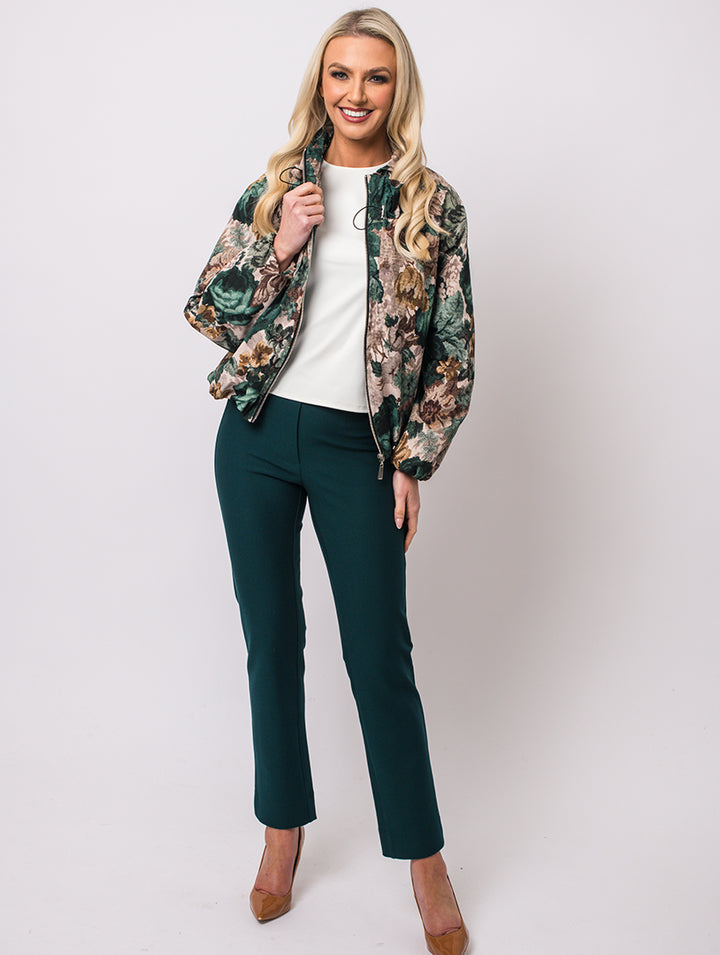 Floral Jacket - Teal - One Size