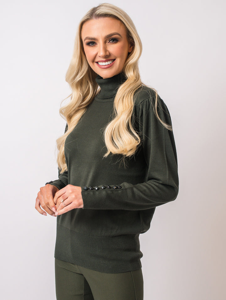 Luxury Polo neck - Olive