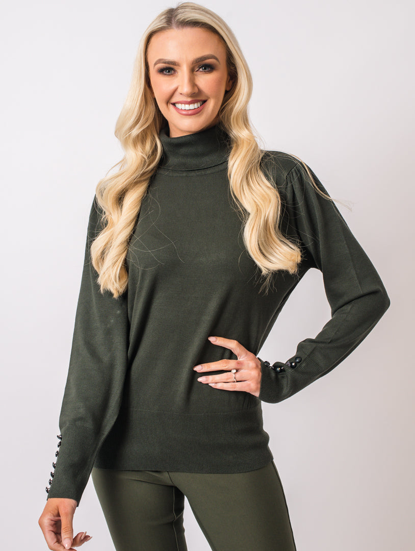 Luxury Polo neck - Olive