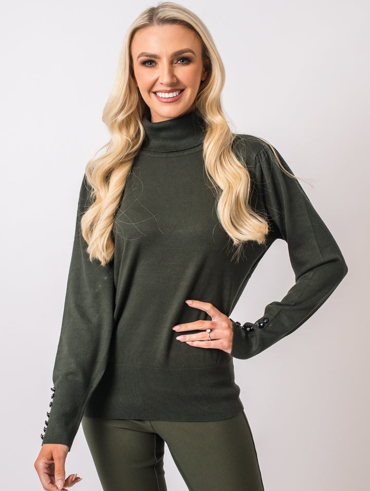 Luxury Polo neck - Olive