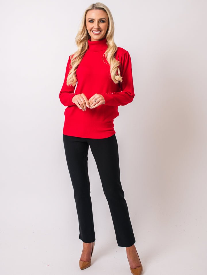 Luxury Polo neck - Red