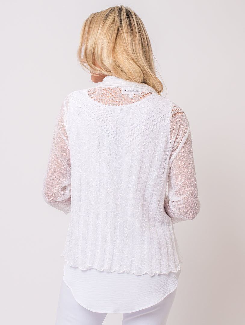 Lace Shrug - Ivory