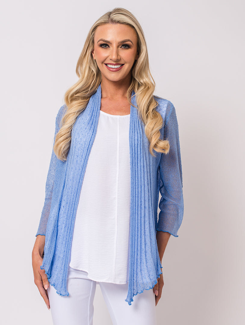 Lace Shrug - Blue