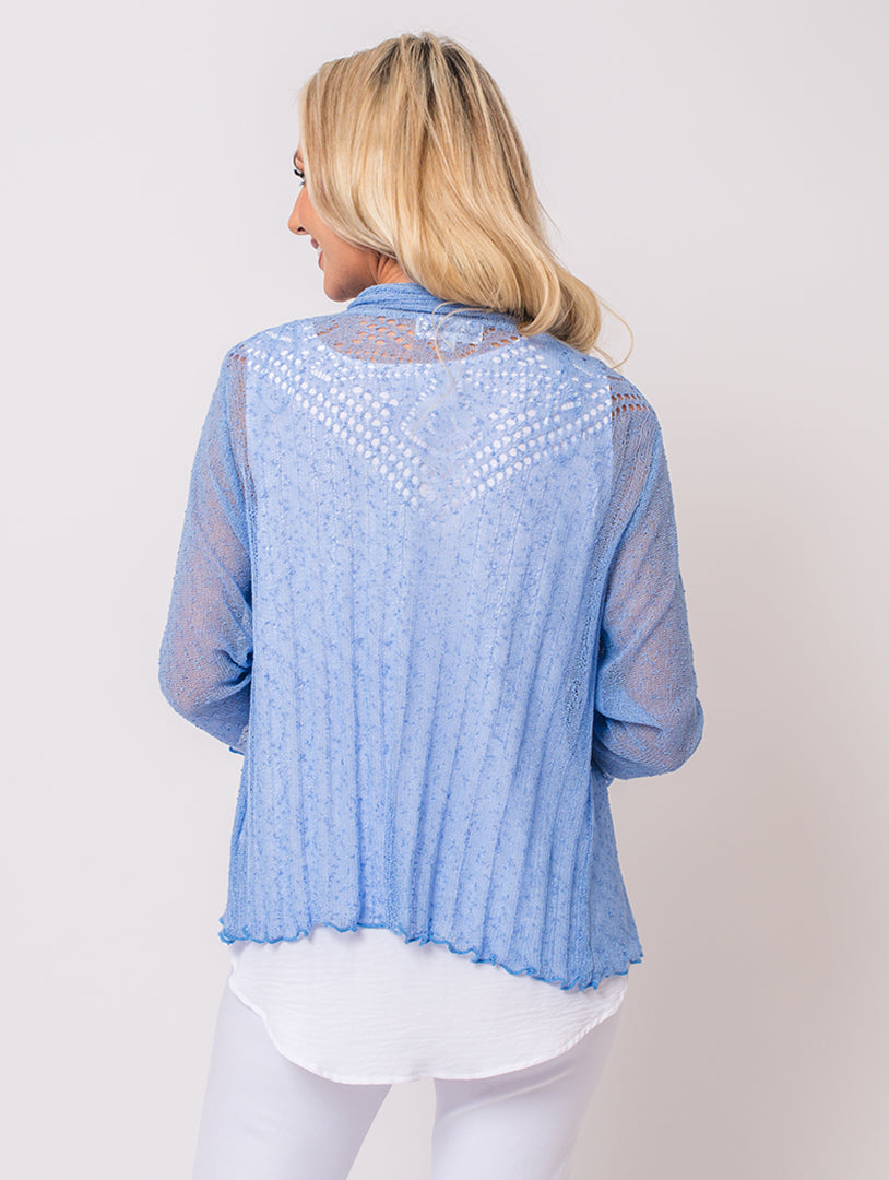 Lace Shrug - Blue