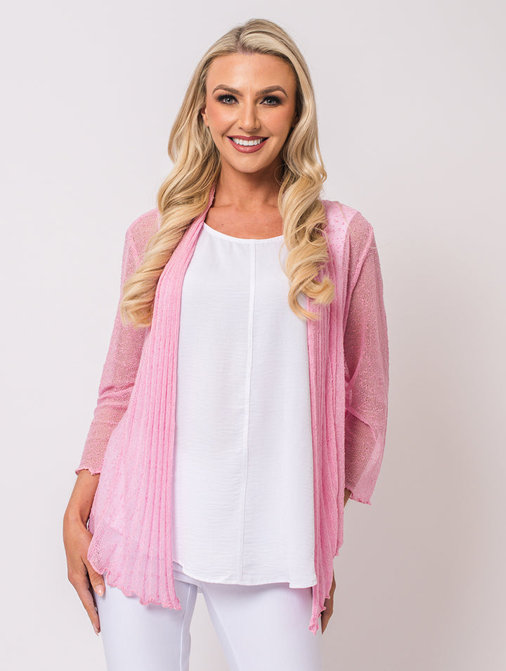 Lace Shrug - Pink