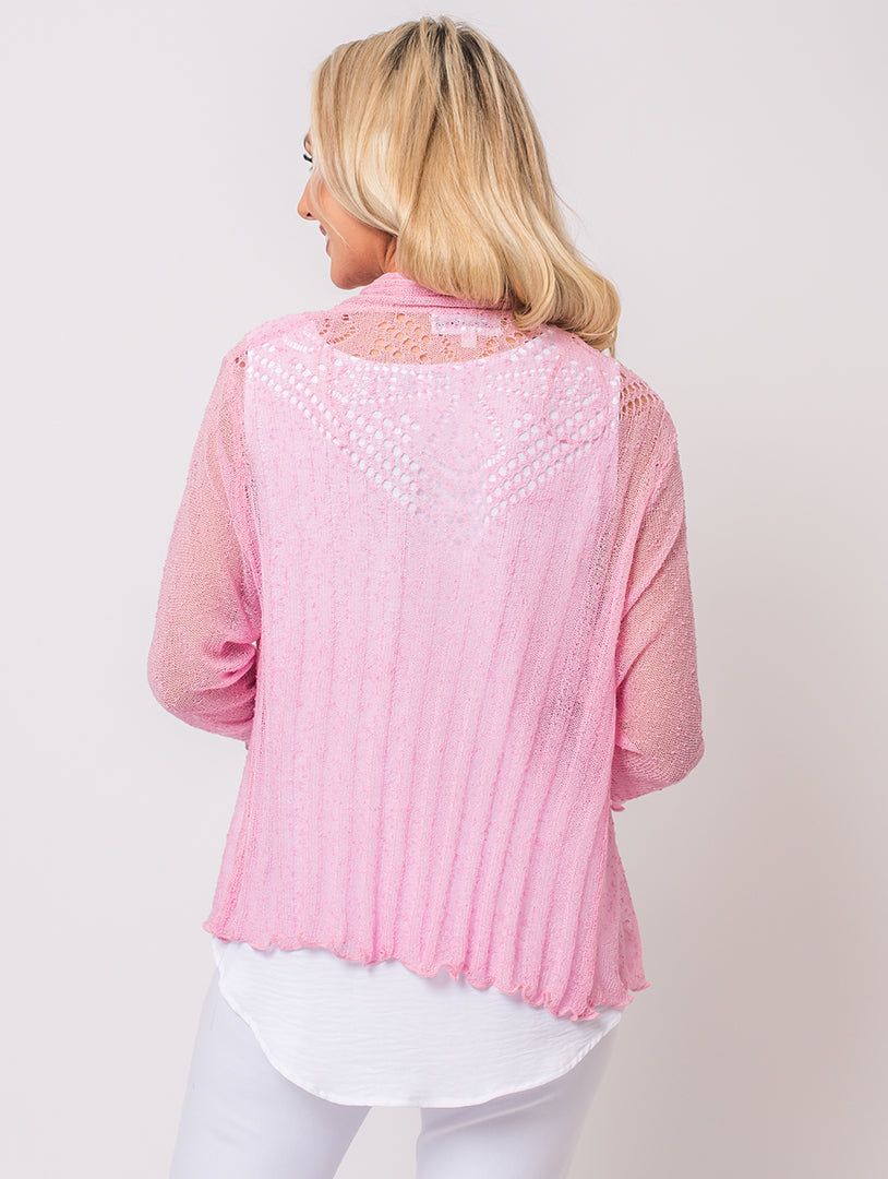 Lace Shrug - Pink