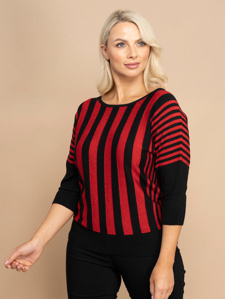Stripe Knitwear - Red/Black