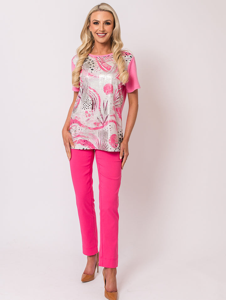 Foil Top - Cerise Multi