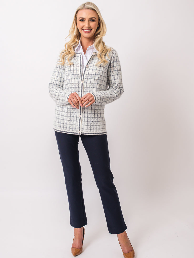 Luxury Cardigan - Ivory Multi