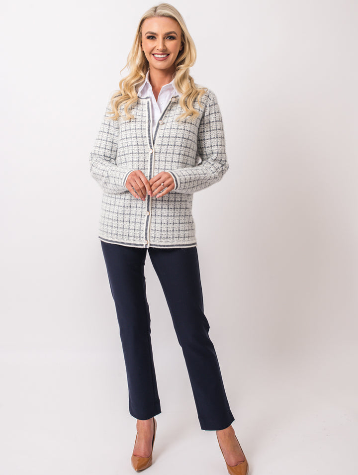 Luxury Cardigan - Ivory Multi
