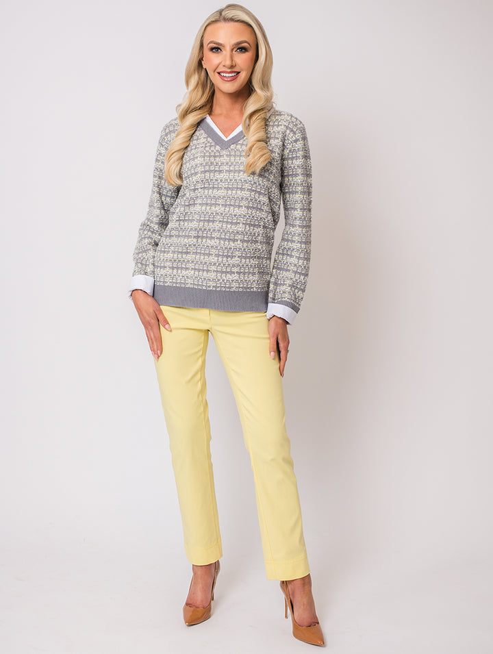 Shirt Jumper - Lemon Multi