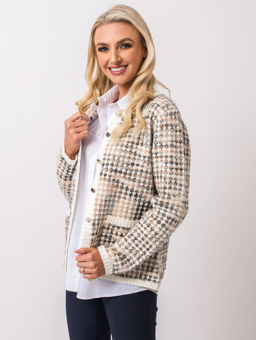 Luxury Cardigan - Ivory Multi