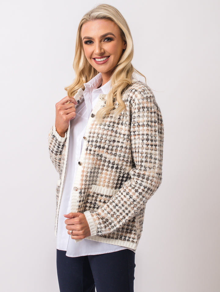 Luxury Cardigan - Ivory Multi