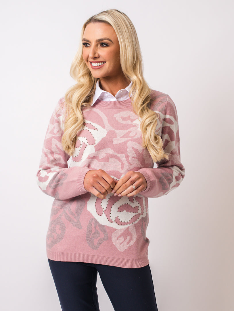 Flower Knit - Pink Multi