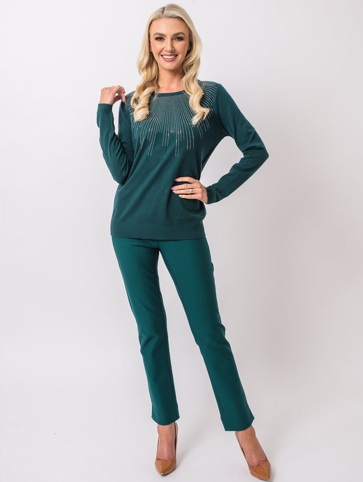 Diamonte Knit - Teal