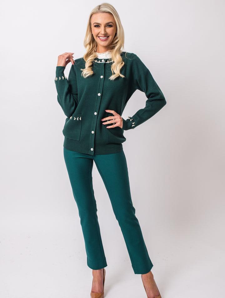 Pearl Cardigan - Teal