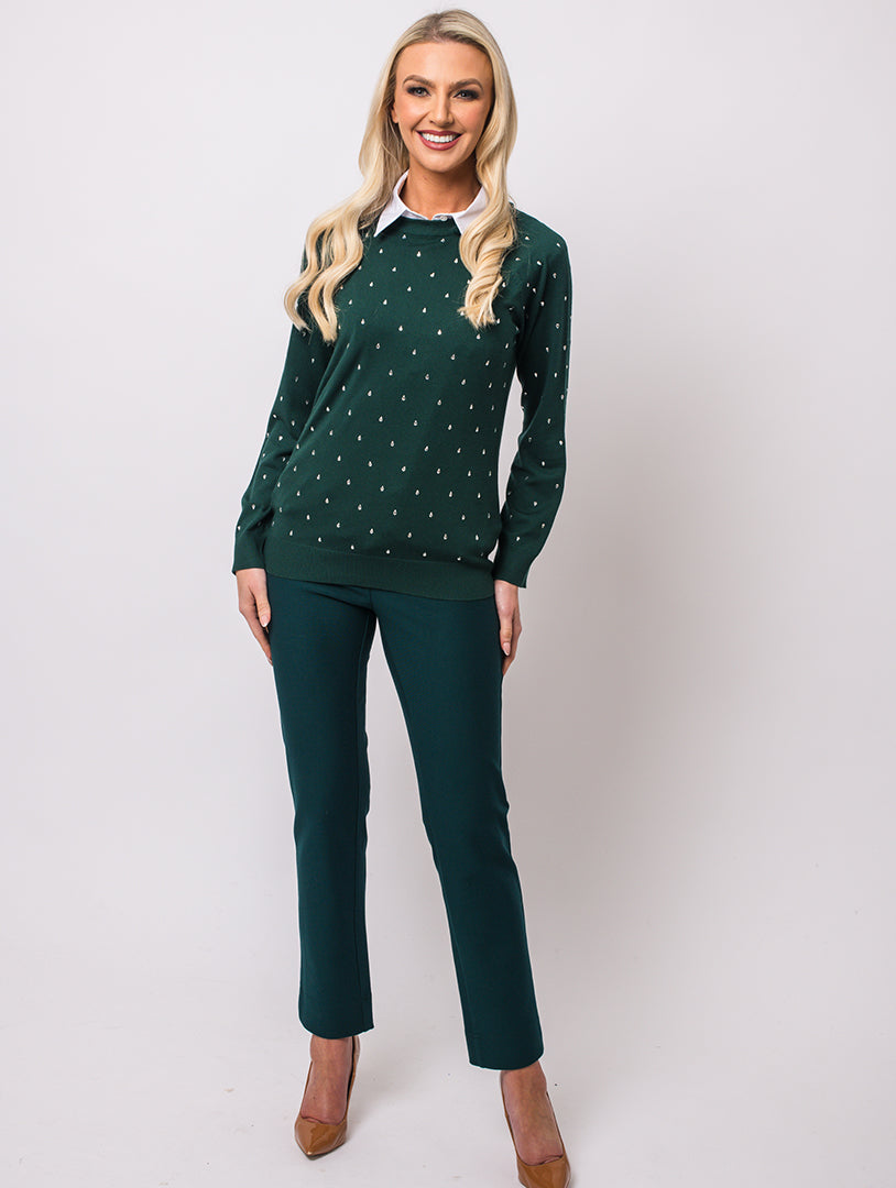 Diamonte Knit - Pine