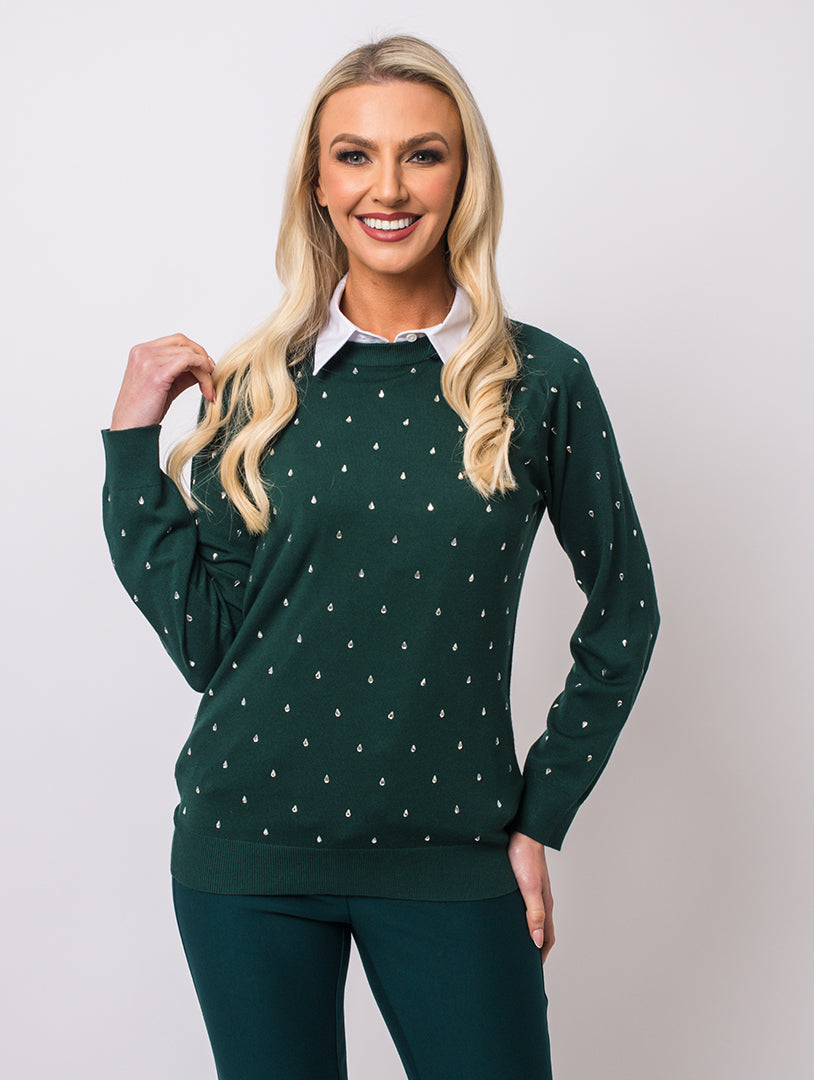 Diamonte Knit - Pine