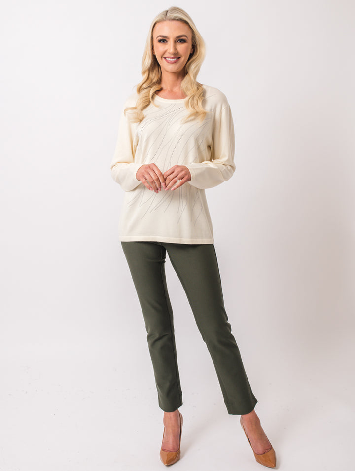 Diamonte Jumper - Ivory