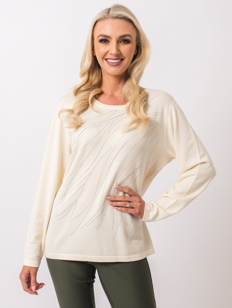 Diamonte Jumper - Ivory
