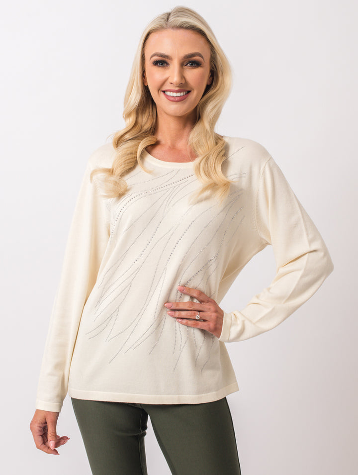 Diamonte Jumper - Ivory