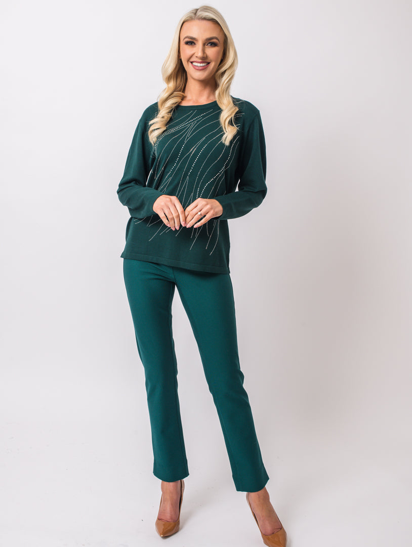 Diamonte Jumper - Teal