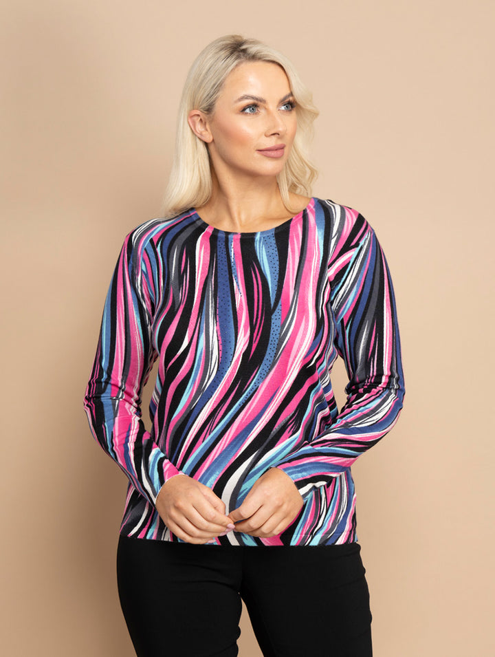 Swirl Knit - Magenta
