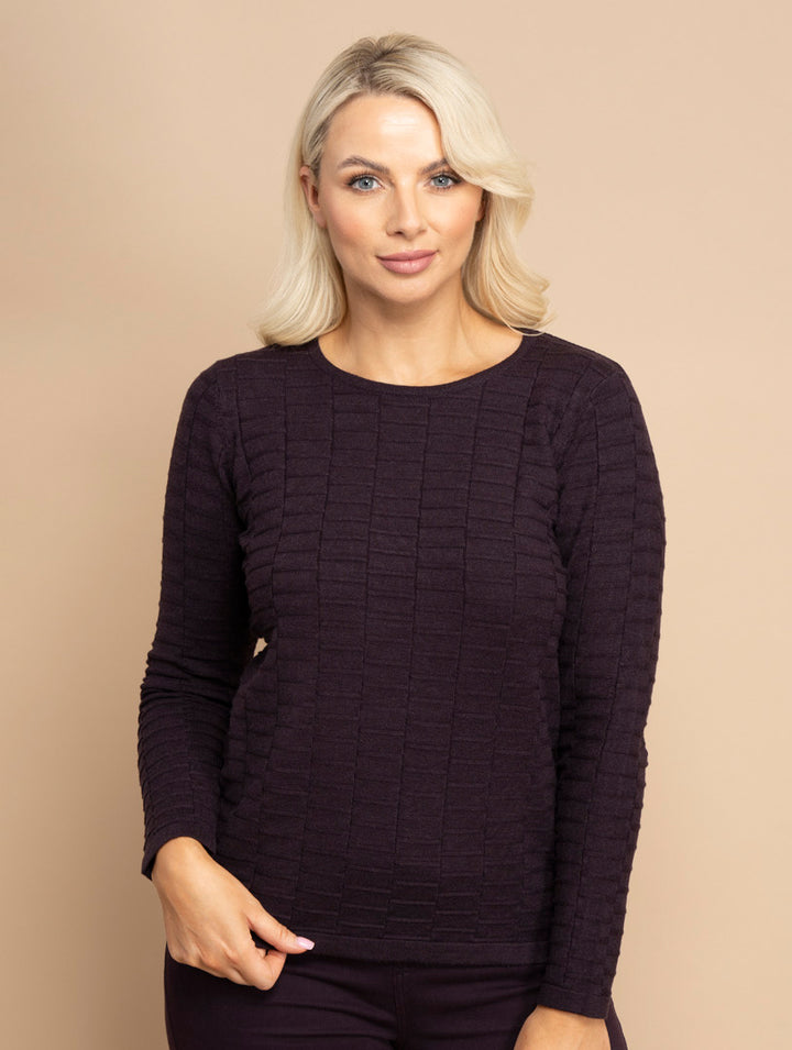 Line Knitwear - Plum