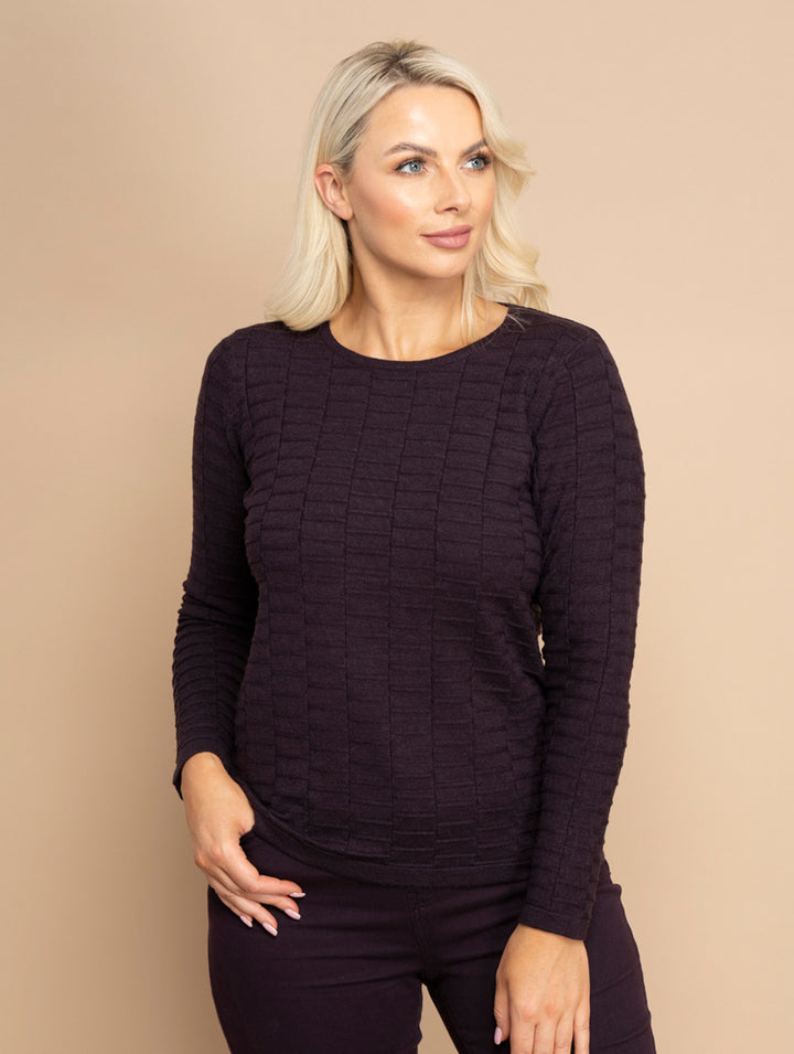 Line Knitwear - Plum