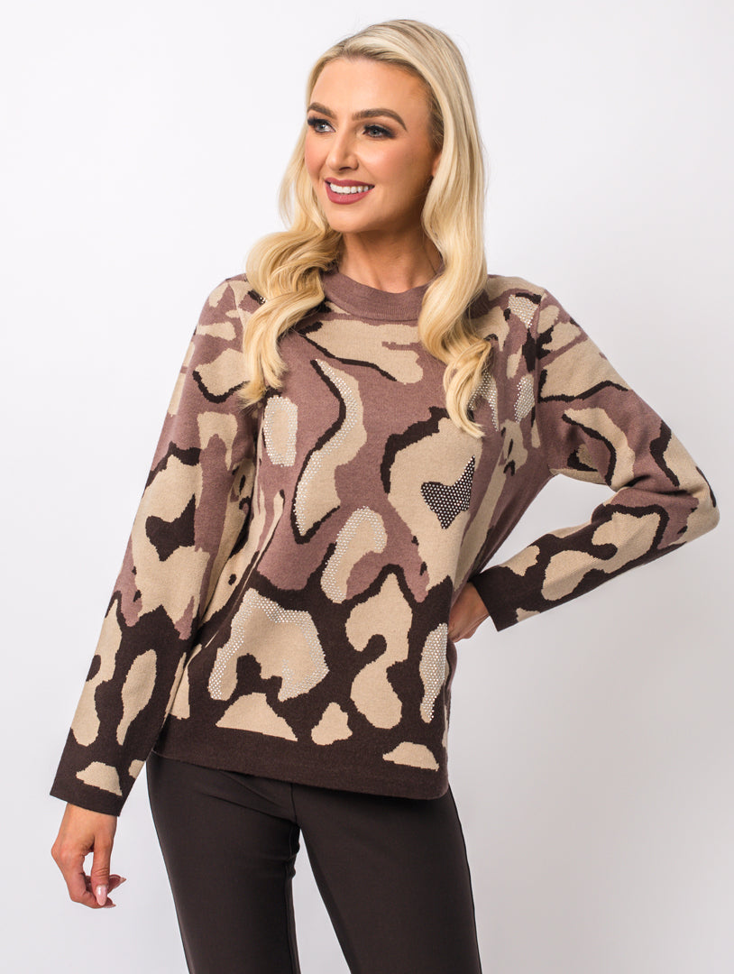 Diamonte Knit - Chocolate