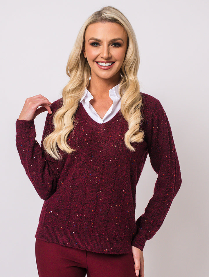 Shirt Jumper - Berry