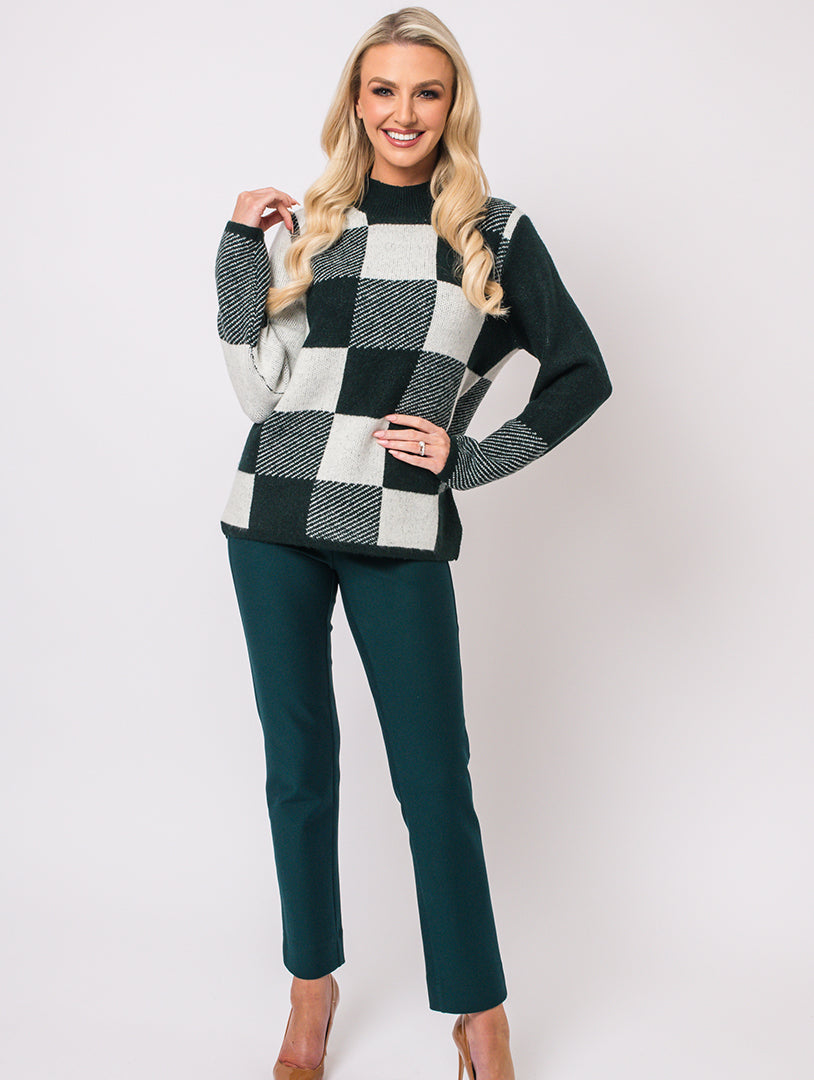 Squares Knit - Pine Multi