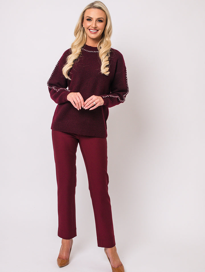 Stitch Knit - Berry
