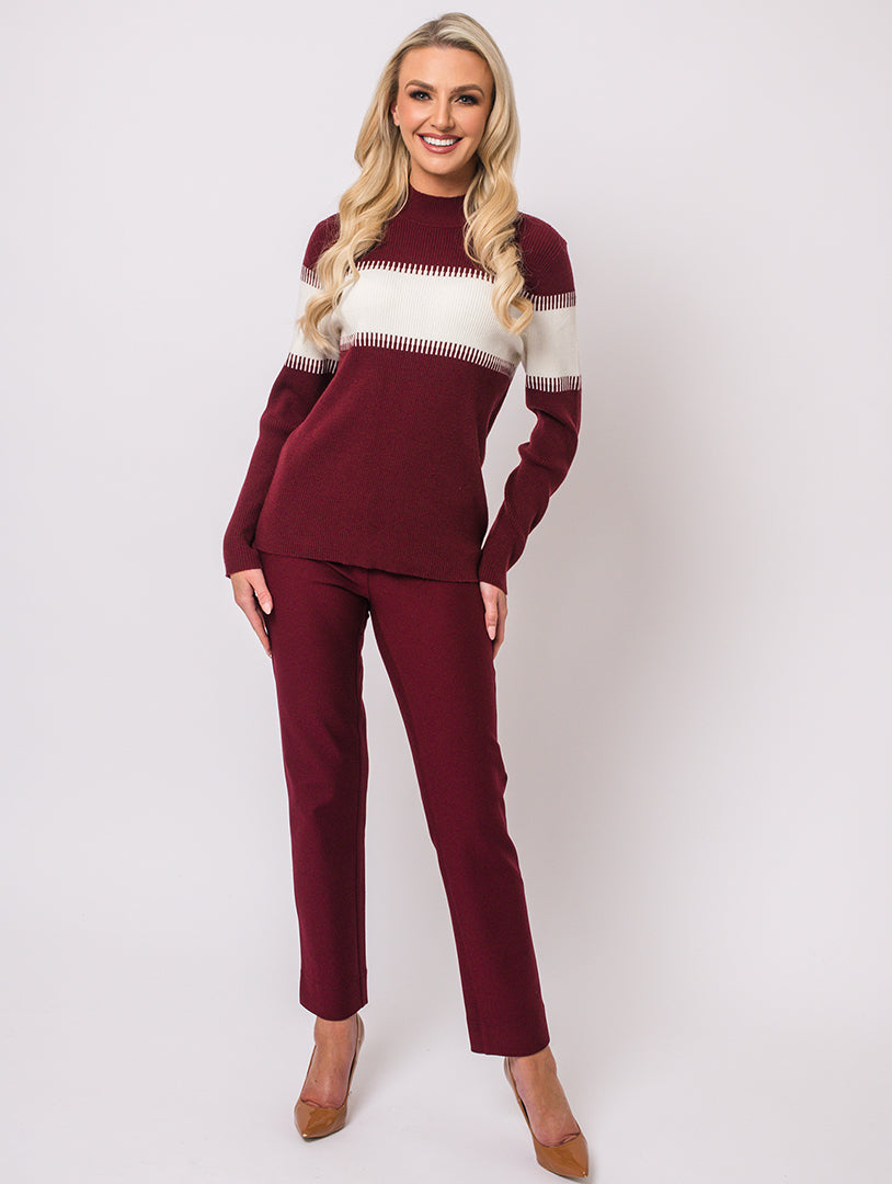 Two Tone Knit - Berry Multi
