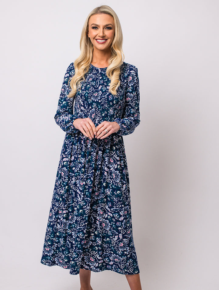 Print Dress - Royal