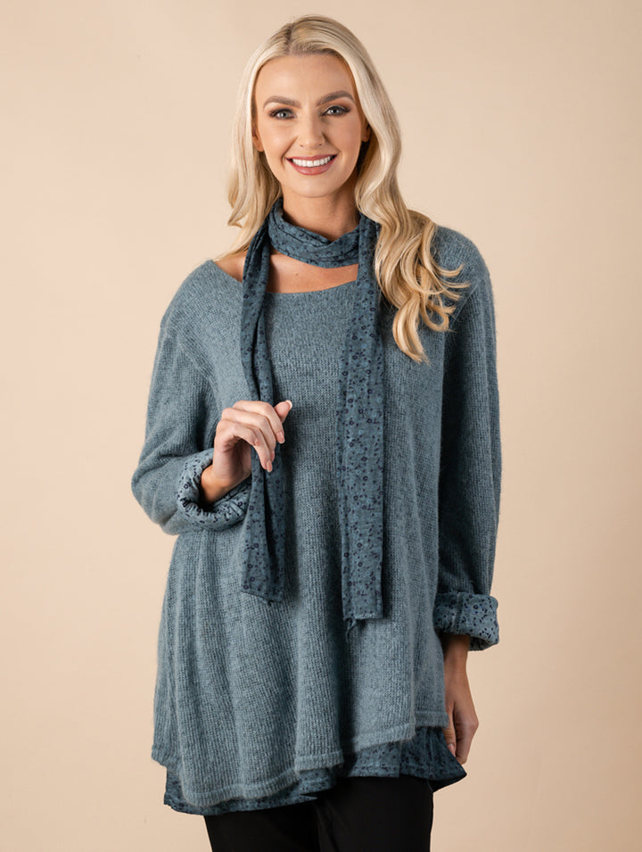 Scarf Top - Teal