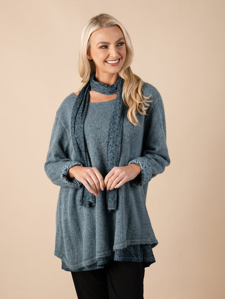 Scarf Top - Teal