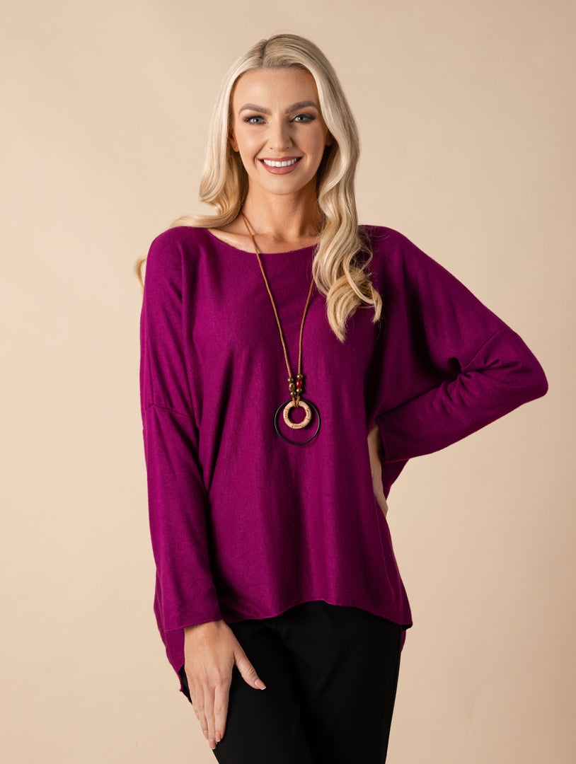 Necklace Top - Magenta